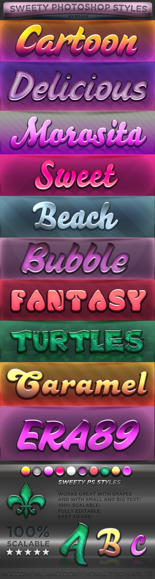 Sweety Photoshop Styles