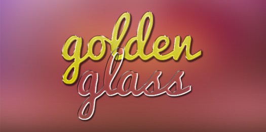 Gold and Glass Text Effects