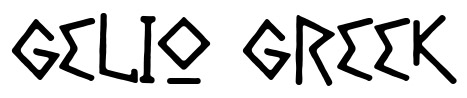 Gelio Greek Font