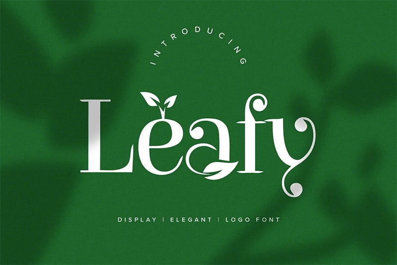 Leafy - Organic Font