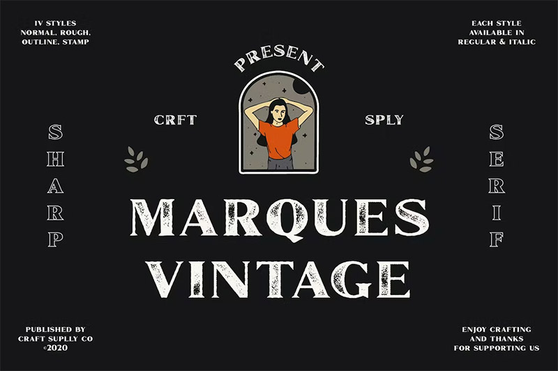 Marques Vintage Font Family