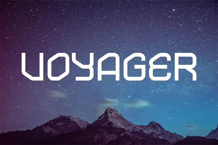 Voyager - Futuristic Font